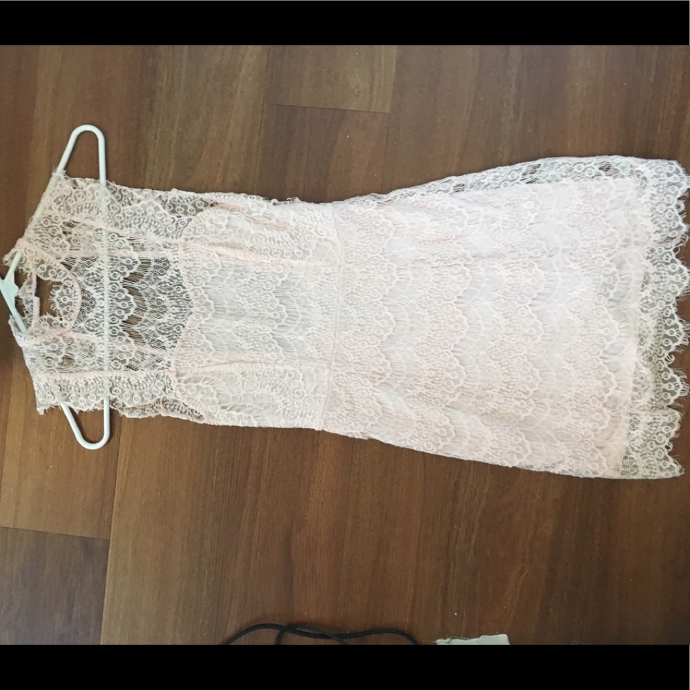 Free people Lace Open back dress